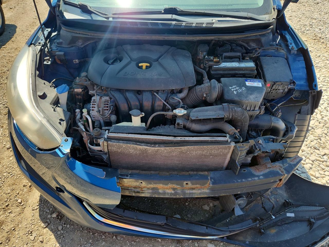 2014 Hyundai Elantra Se Blue vin: KMHDH4AE5EU114387