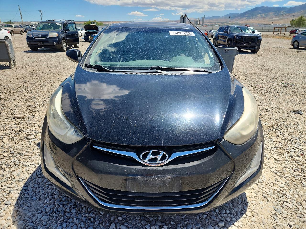 2014 Hyundai Elantra Se Black vin: KMHDH4AE5EU142657