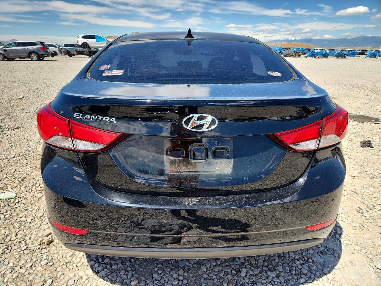 2014 Hyundai Elantra Se Black vin: KMHDH4AE5EU142657