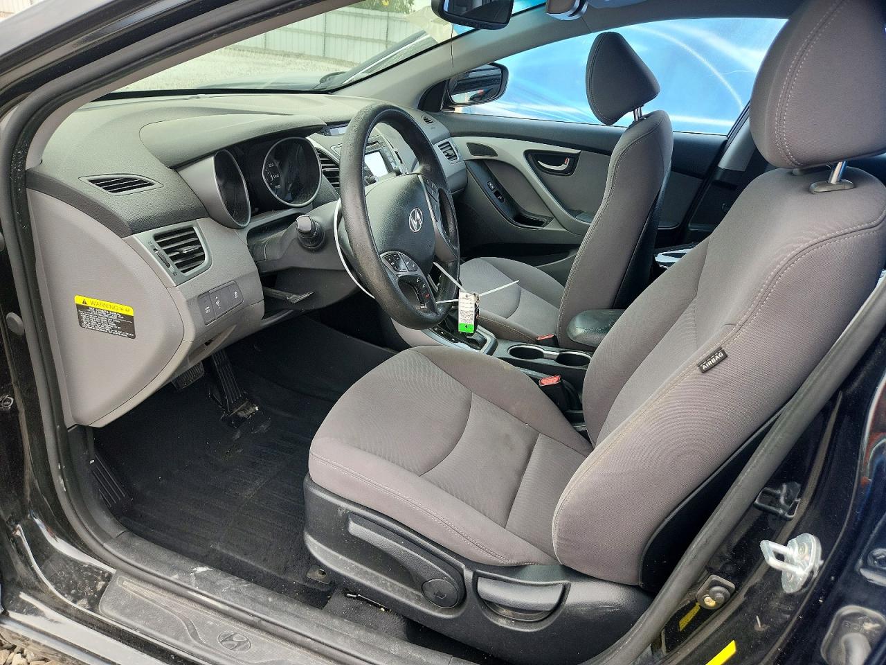 2014 Hyundai Elantra Se Black vin: KMHDH4AE5EU142657