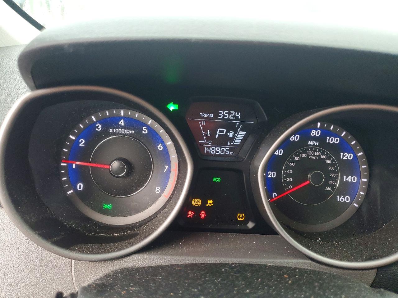 2014 Hyundai Elantra Se Blue vin: KMHDH4AE5EU182303