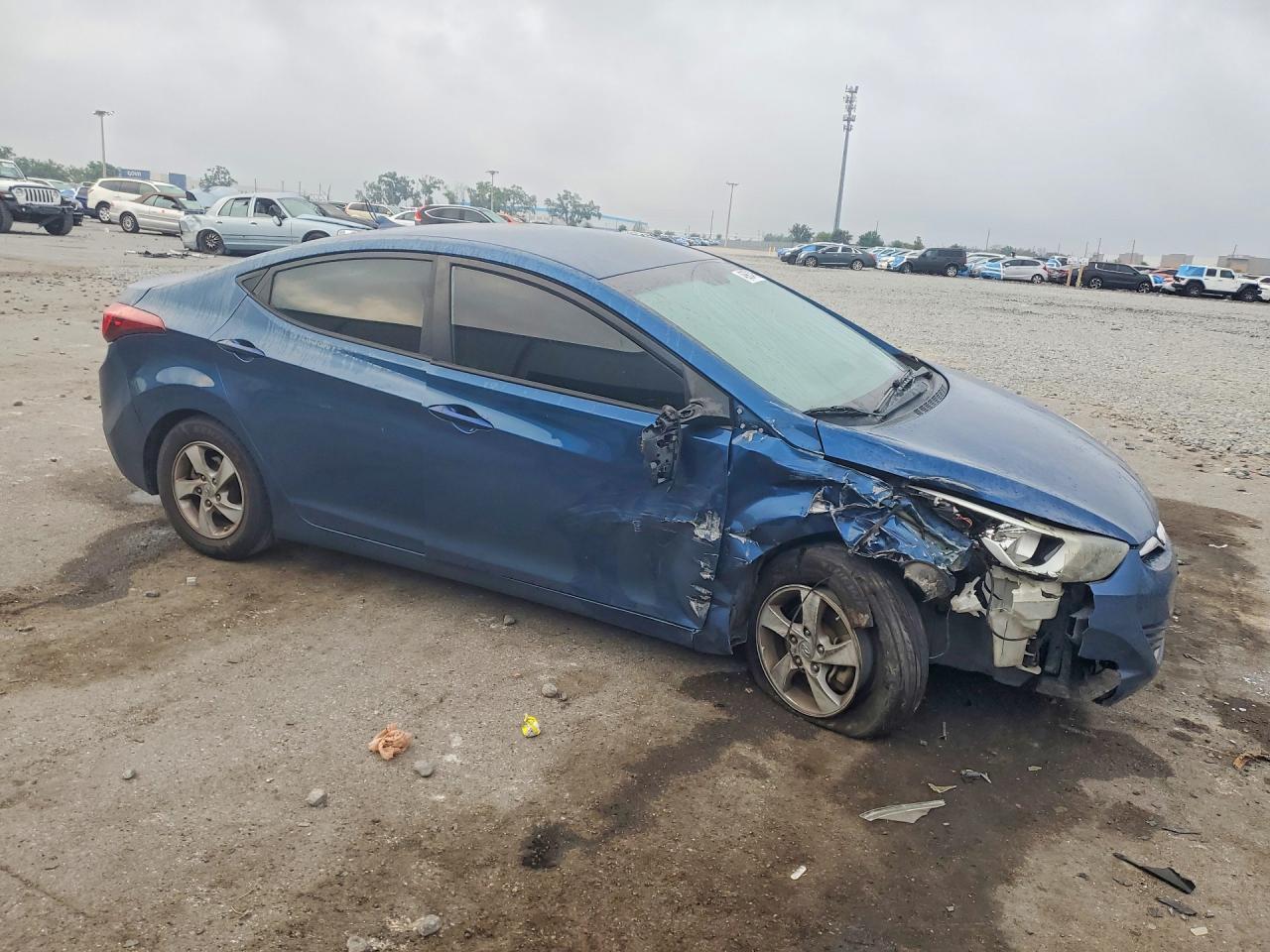 2014 Hyundai Elantra Se Blue vin: KMHDH4AE5EU182303