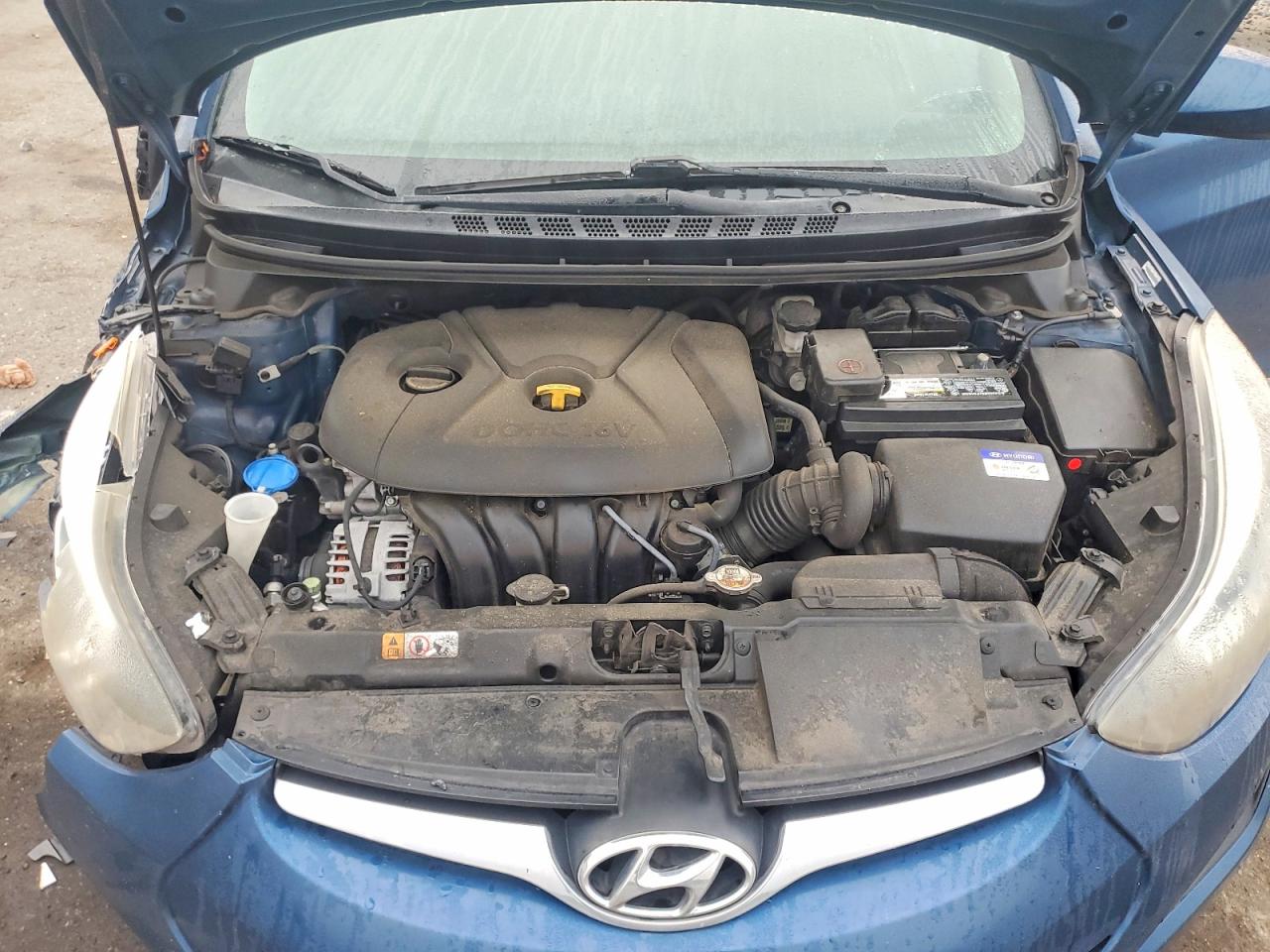 2014 Hyundai Elantra Se Blue vin: KMHDH4AE5EU182303