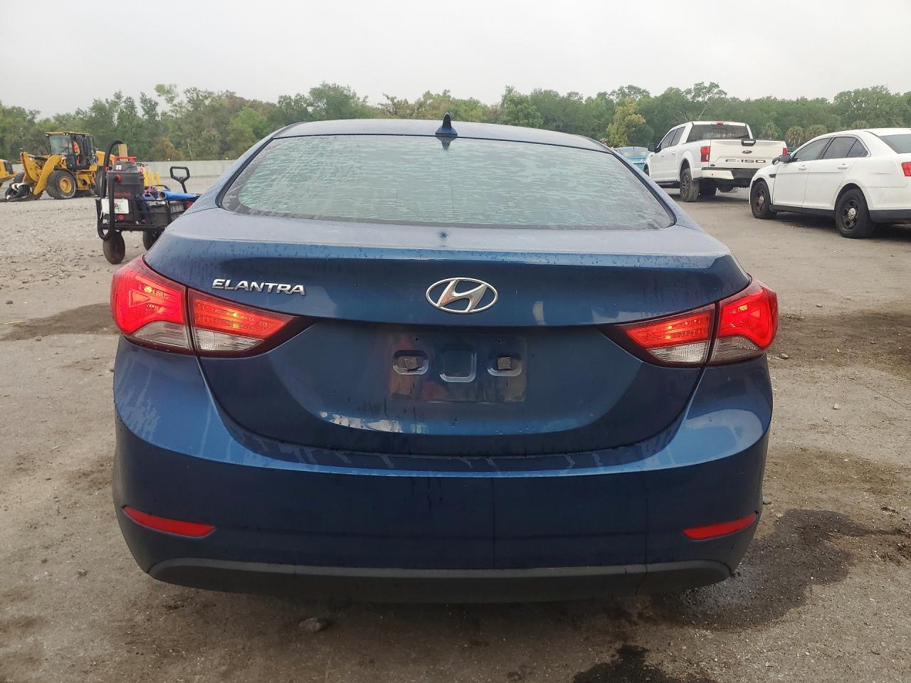 2014 Hyundai Elantra Se Blue vin: KMHDH4AE5EU182303