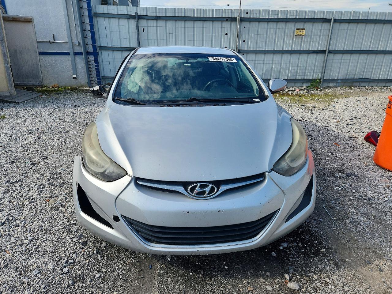2014 Hyundai Elantra Se Silver vin: KMHDH4AE5EU184875