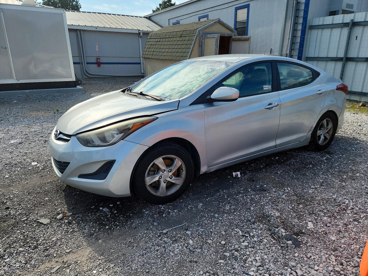 2014 Hyundai Elantra Se Silver vin: KMHDH4AE5EU184875