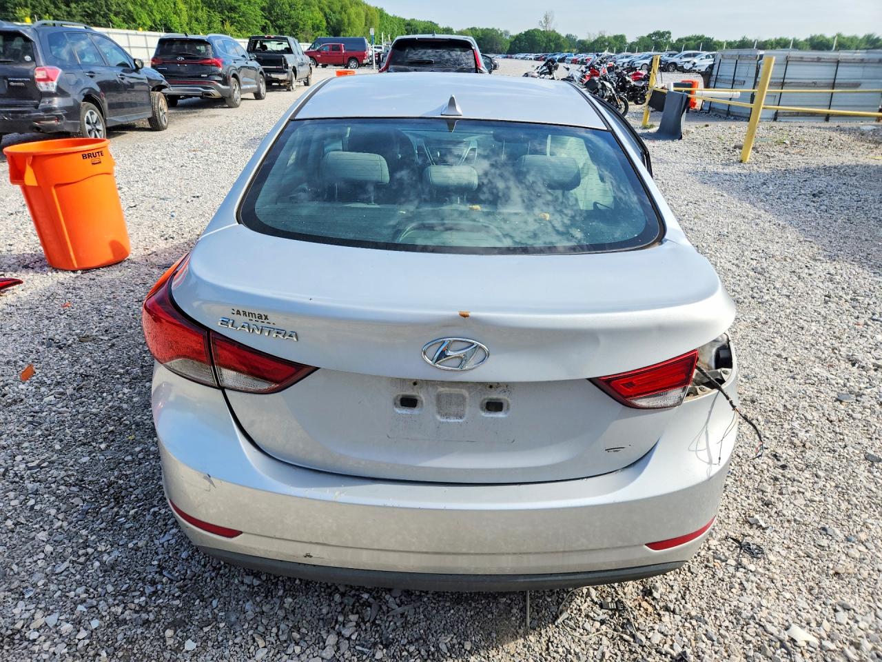 2014 Hyundai Elantra Se Silver vin: KMHDH4AE5EU184875