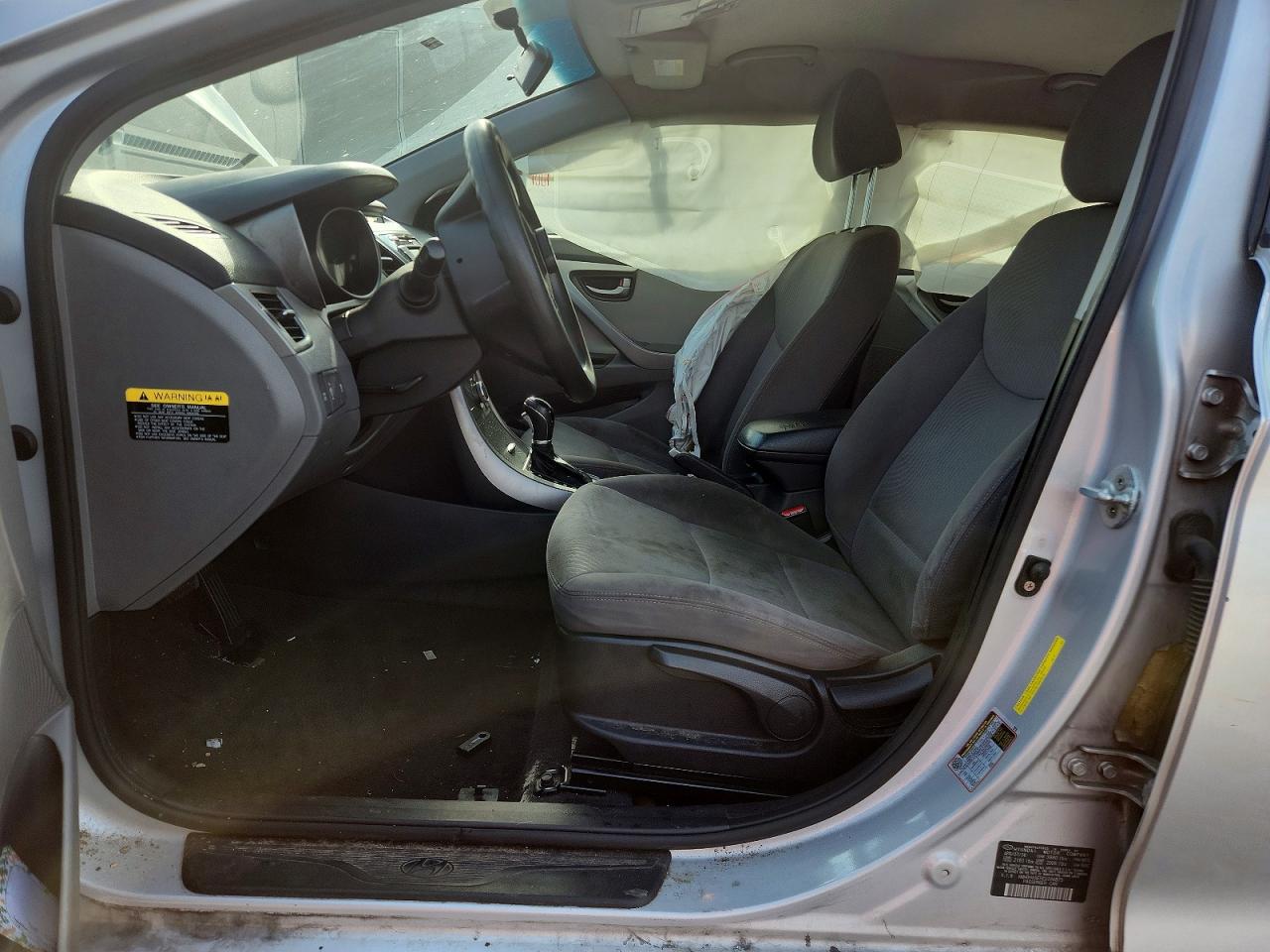 2014 Hyundai Elantra Se Silver vin: KMHDH4AE5EU184875