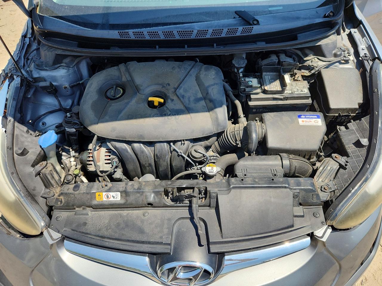 2014 Hyundai Elantra Se Silver vin: KMHDH4AE5EU204509