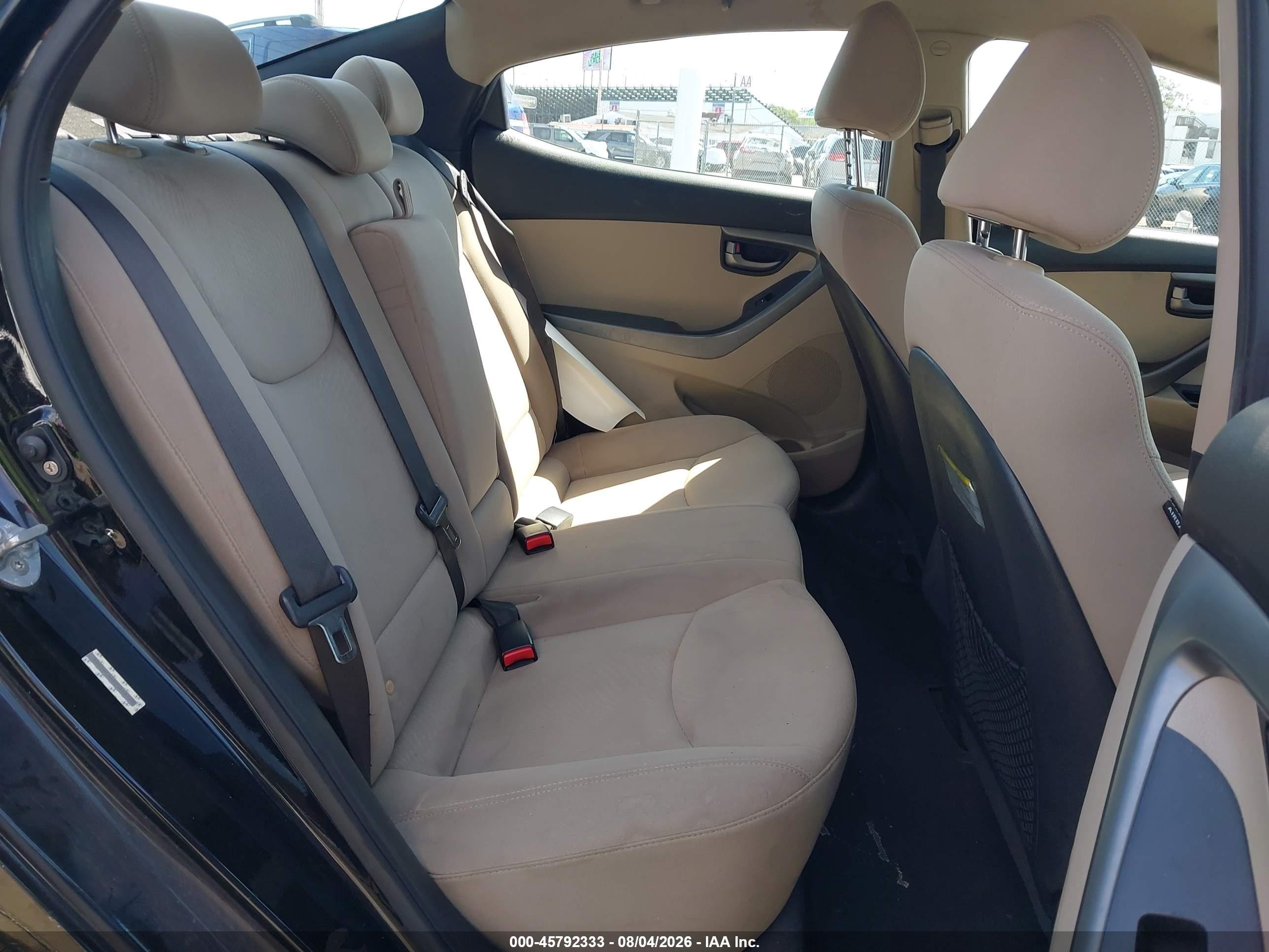 2014 Hyundai Elantra Se Black vin: KMHDH4AE5EU218720