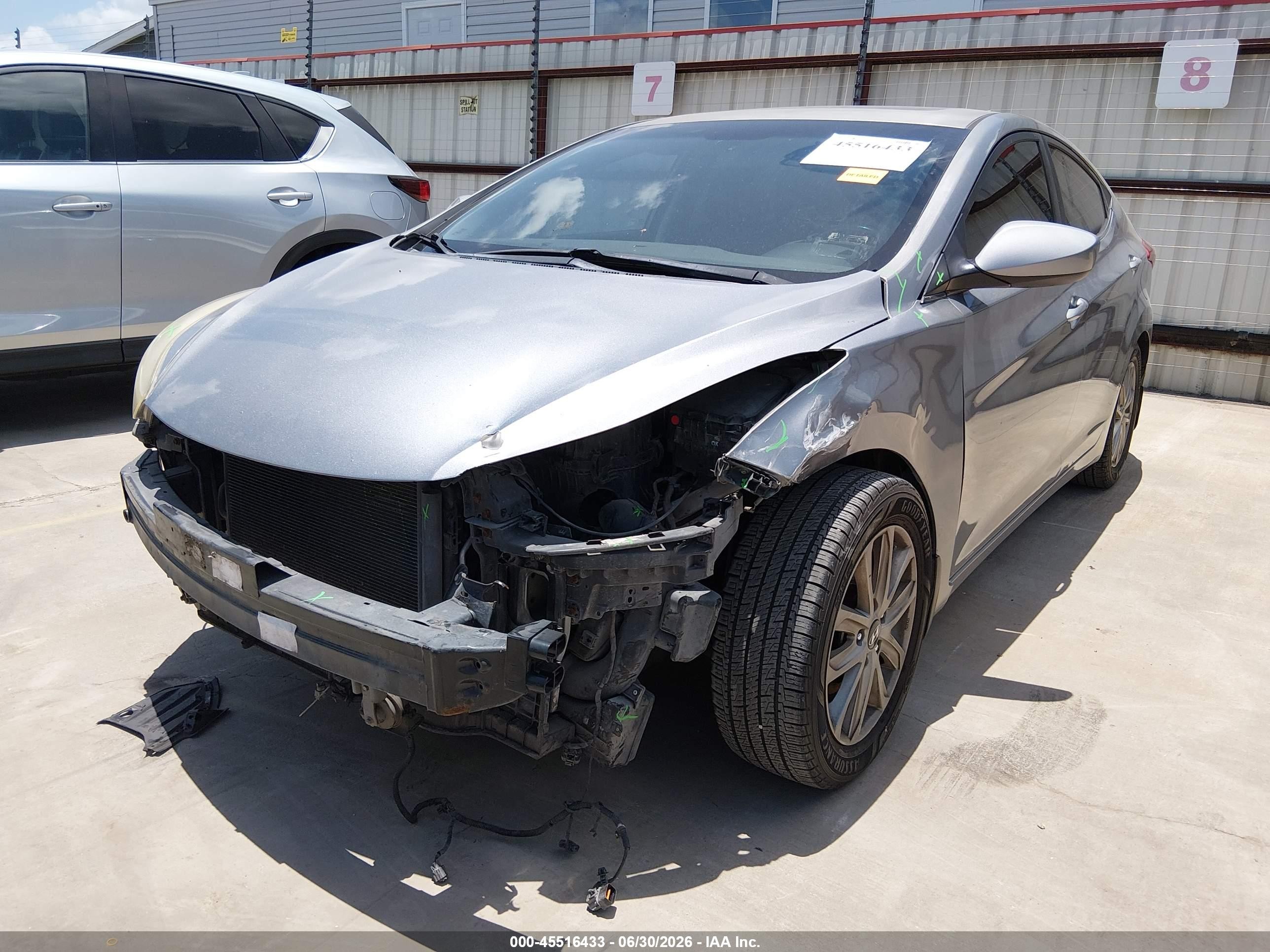 2015 Hyundai Elantra Se Silver vin: KMHDH4AE5FU304577