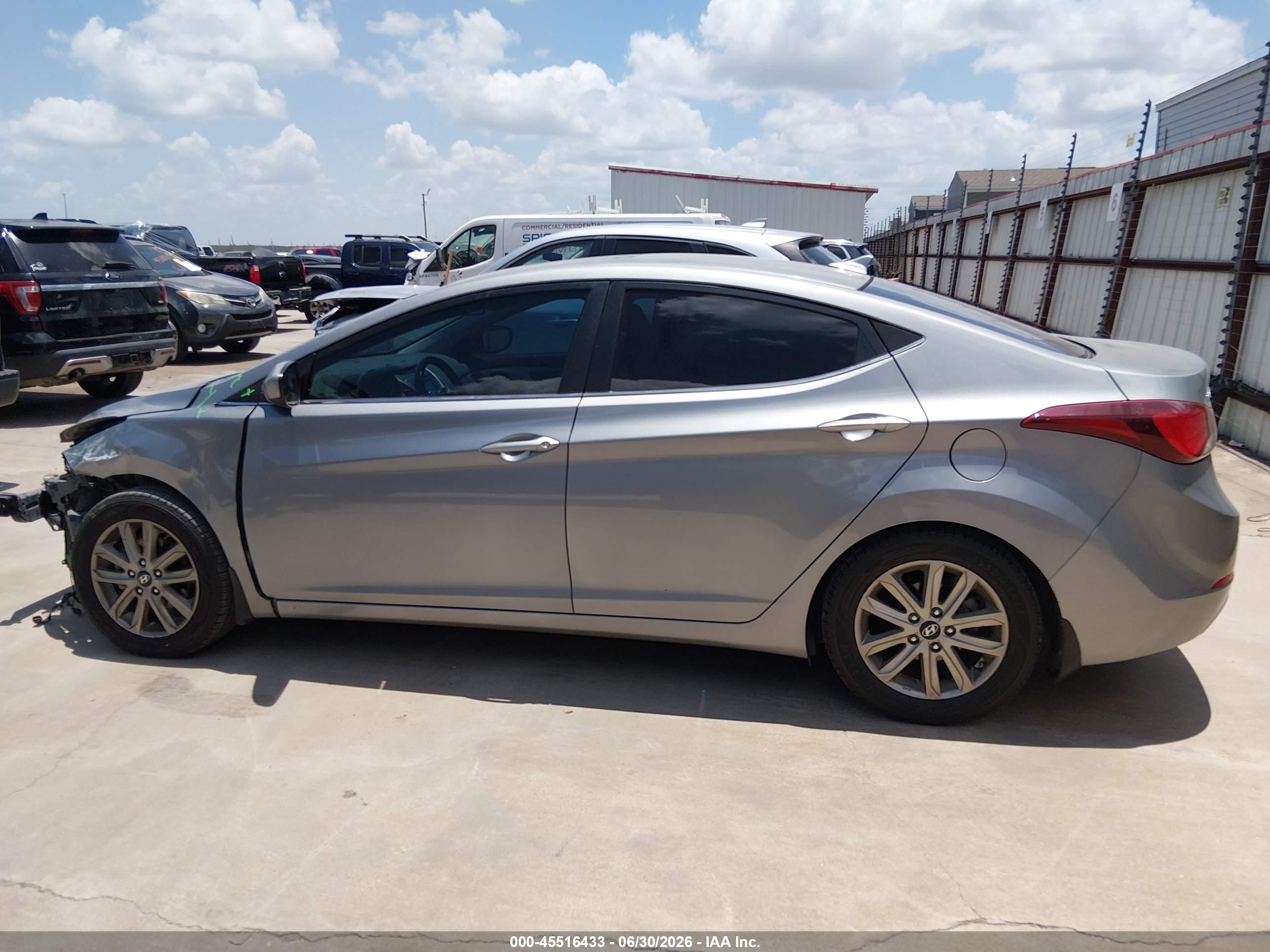 2015 Hyundai Elantra Se Silver vin: KMHDH4AE5FU304577