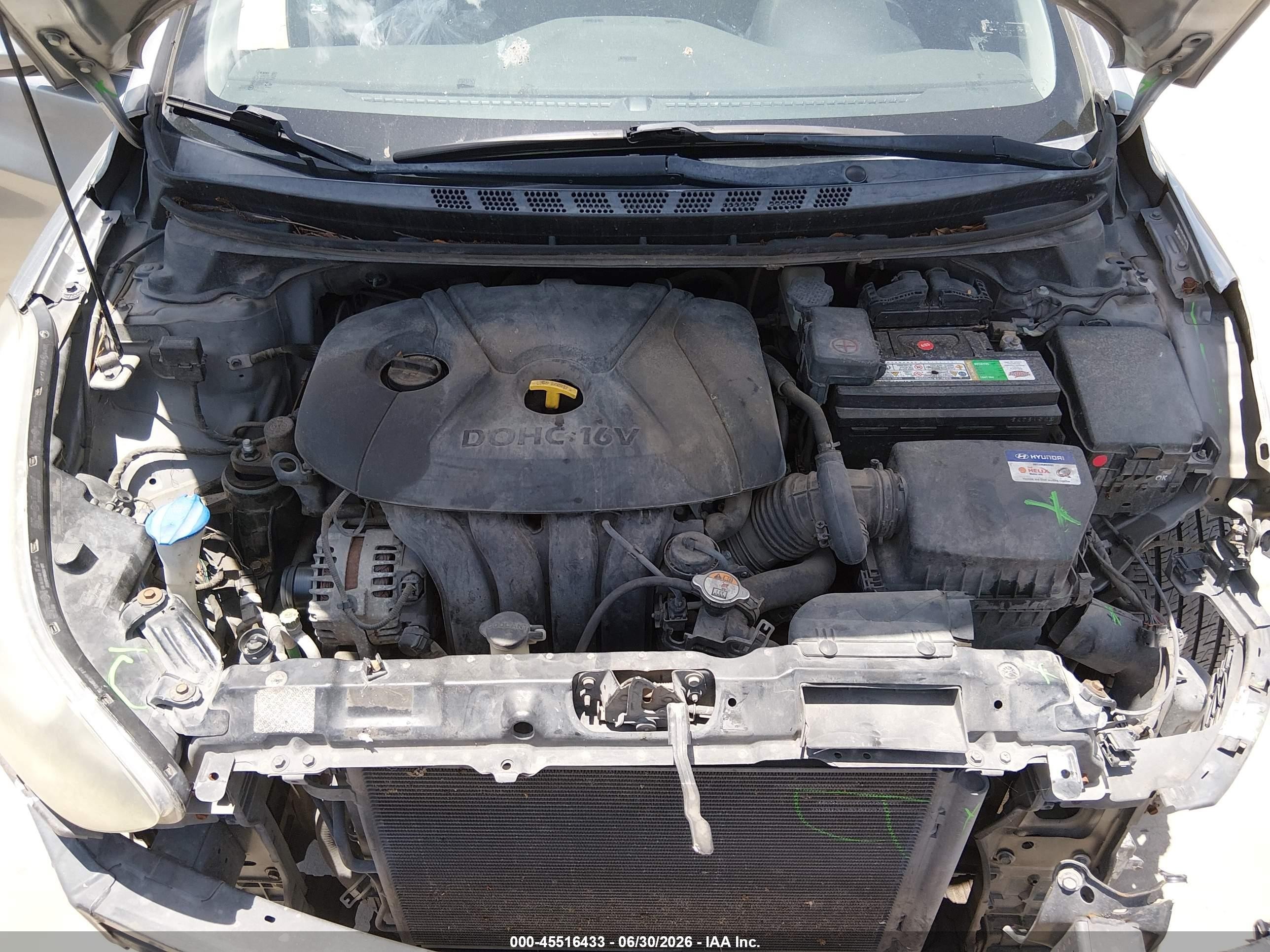 2015 Hyundai Elantra Se Silver vin: KMHDH4AE5FU304577