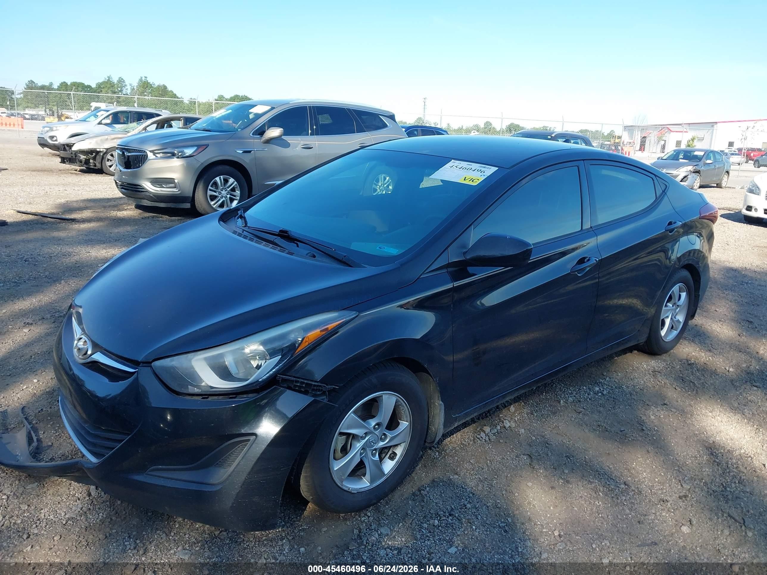 2015 Hyundai Elantra Se Black vin: KMHDH4AE5FU320729