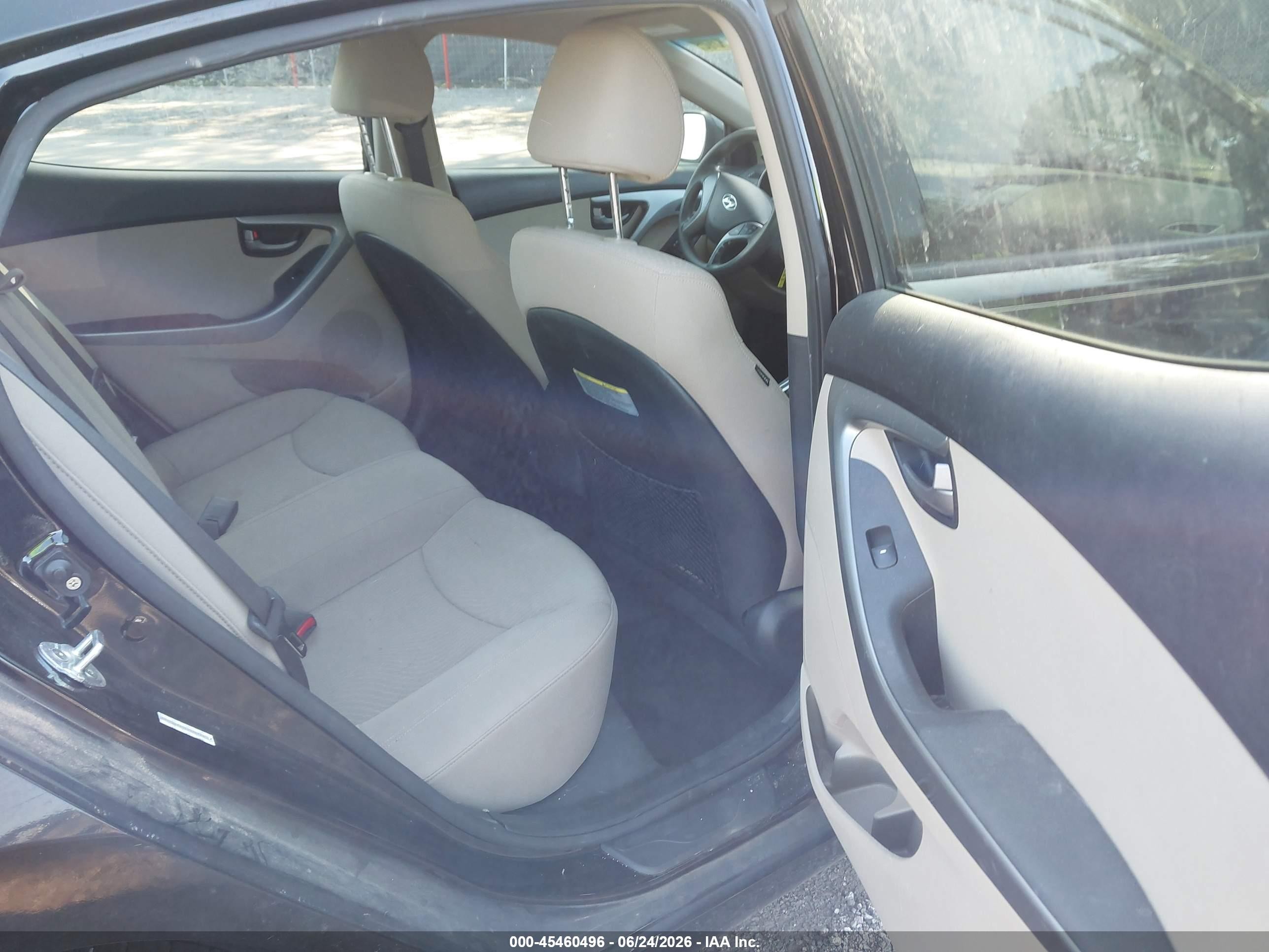 2015 Hyundai Elantra Se Black vin: KMHDH4AE5FU320729