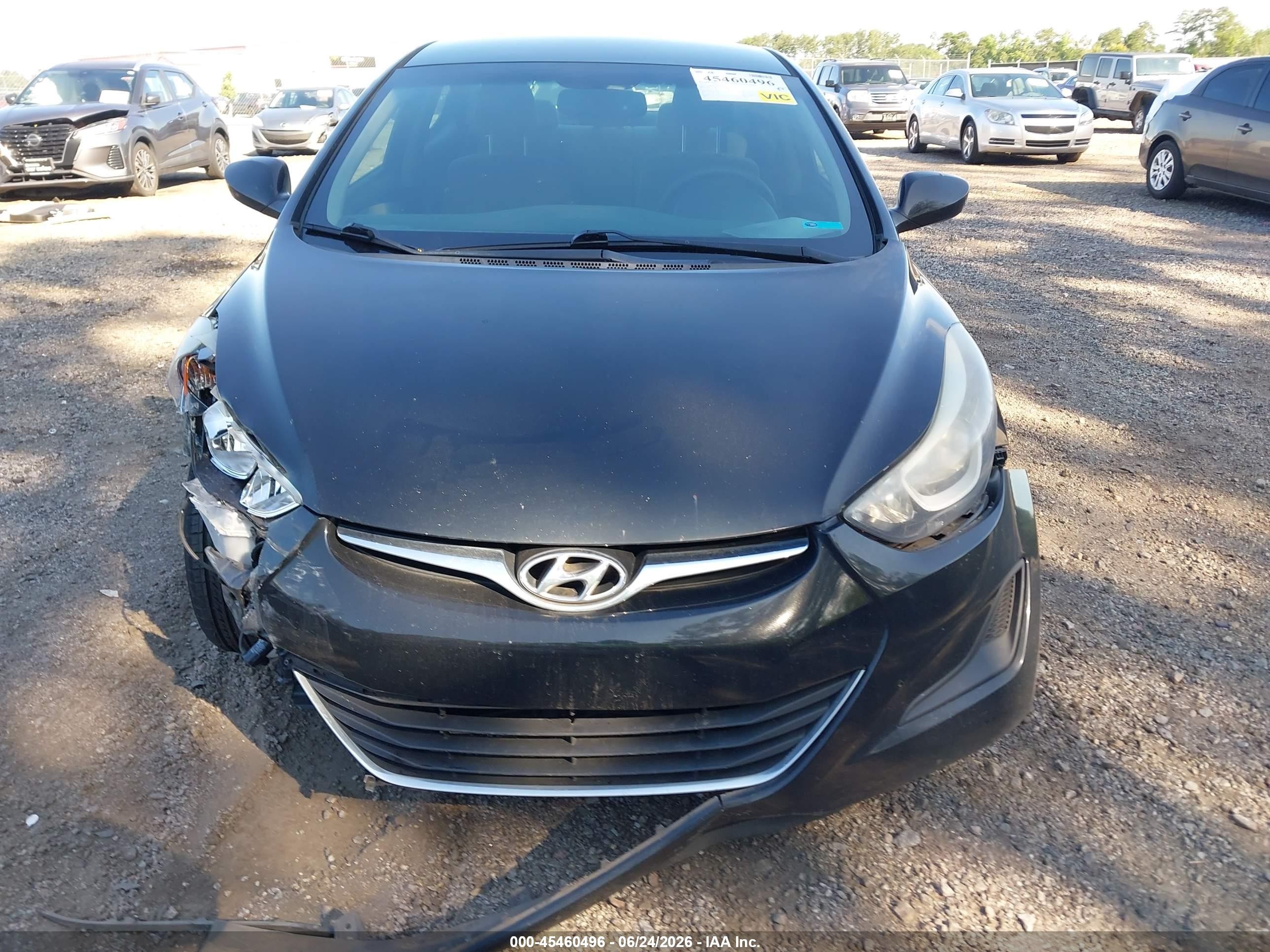 2015 Hyundai Elantra Se Black vin: KMHDH4AE5FU320729