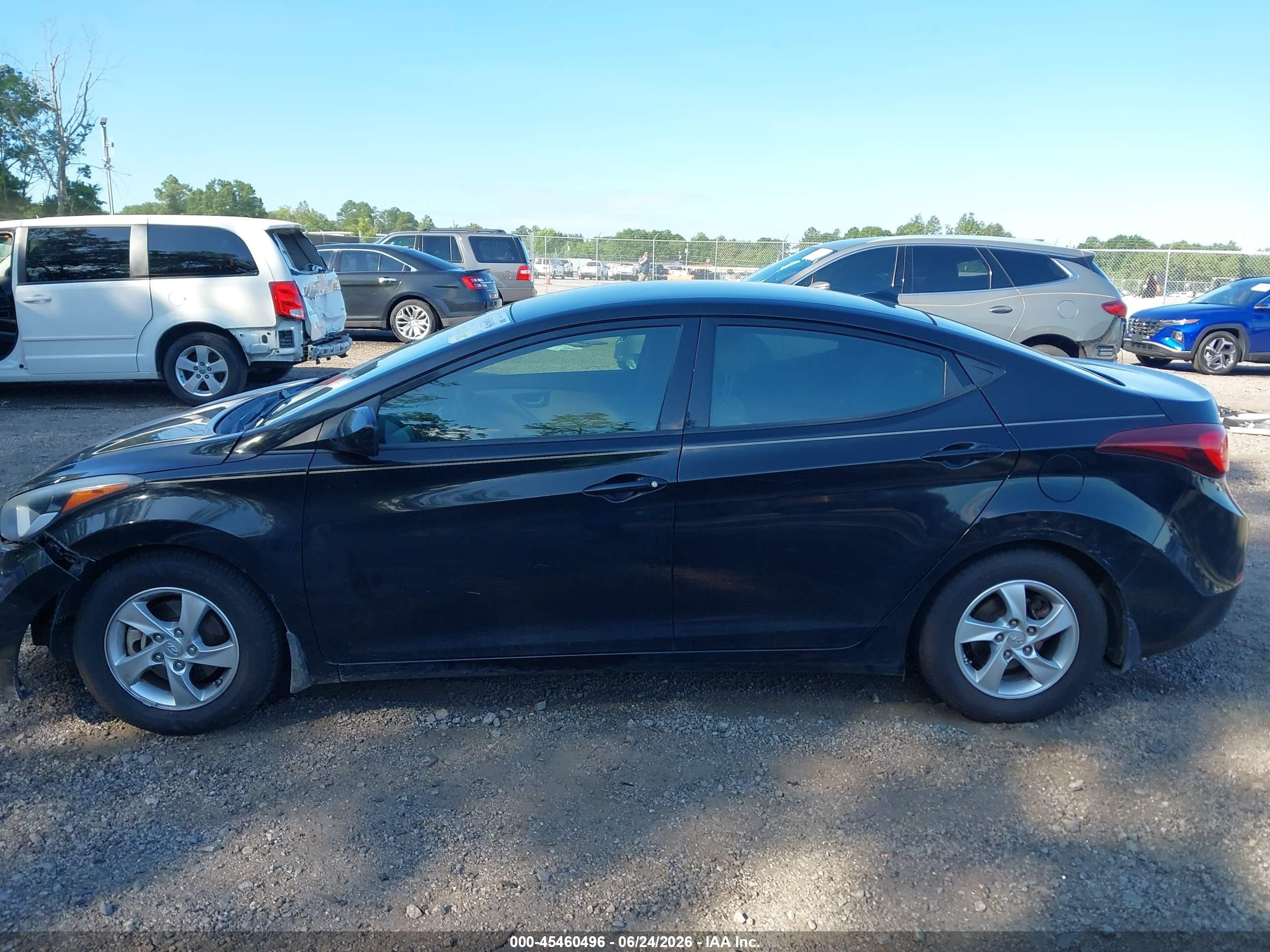 2015 Hyundai Elantra Se Black vin: KMHDH4AE5FU320729