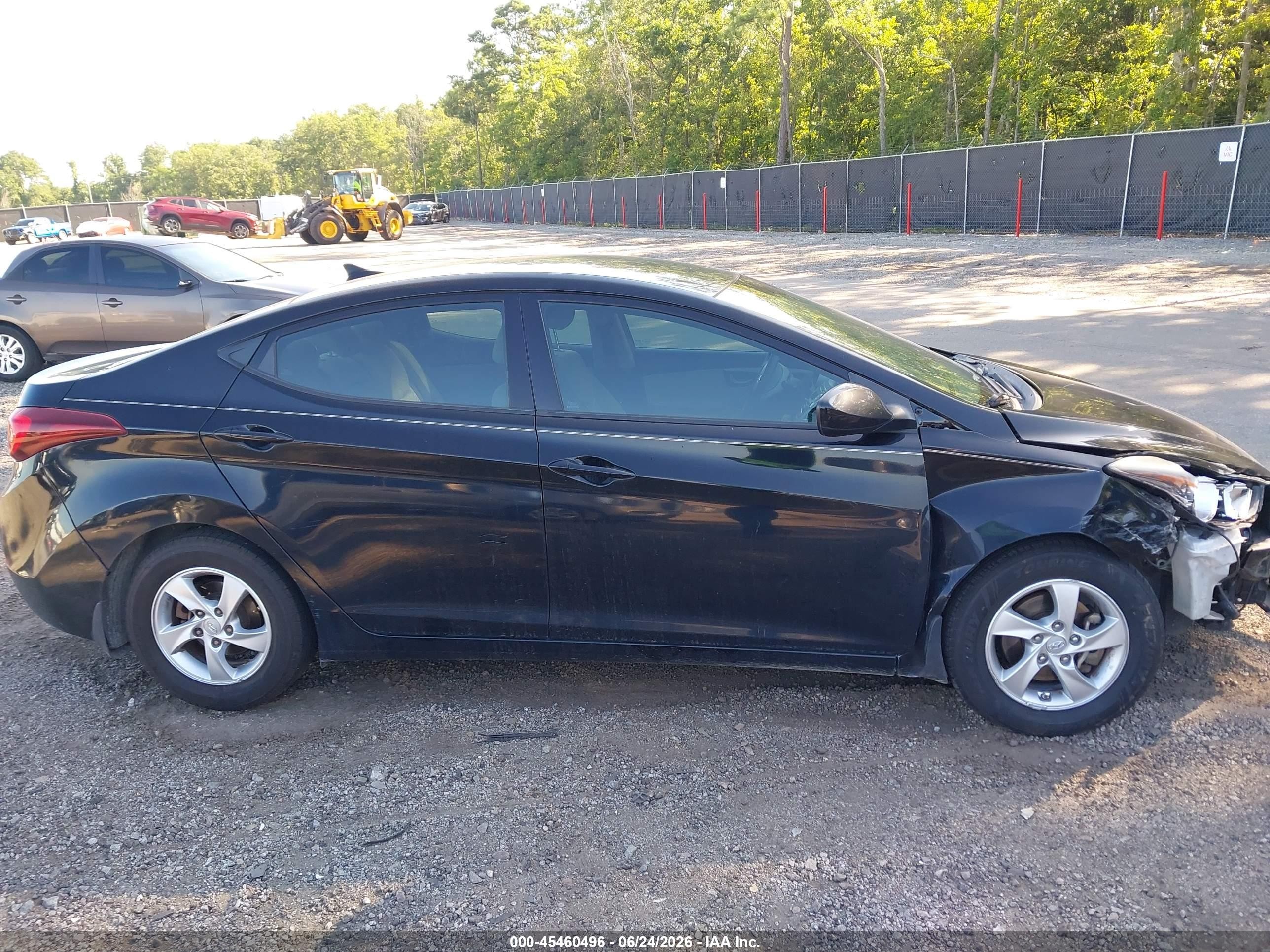 2015 Hyundai Elantra Se Black vin: KMHDH4AE5FU320729