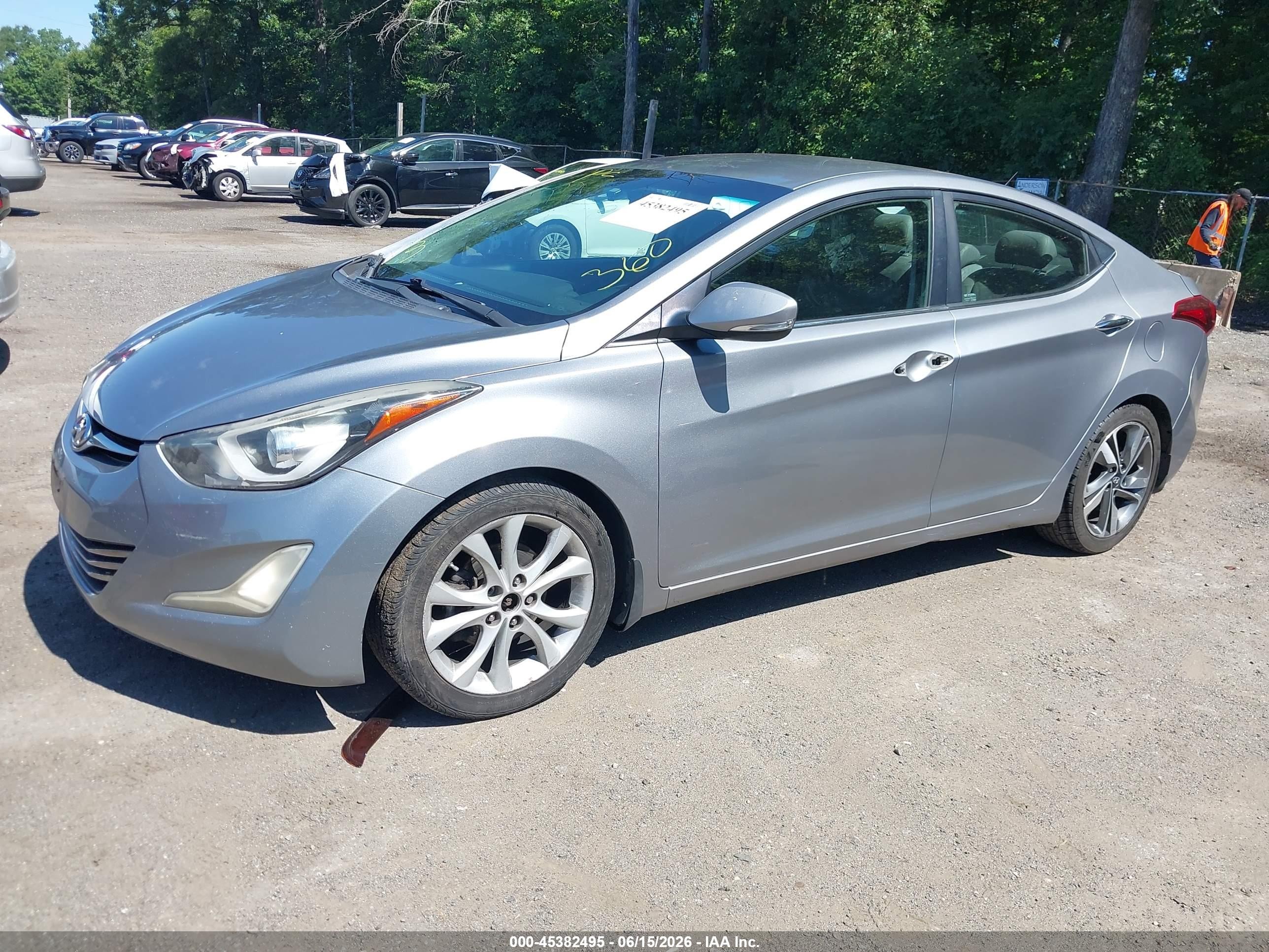 2015 Hyundai Elantra Limited Silver vin: KMHDH4AE5FU321413
