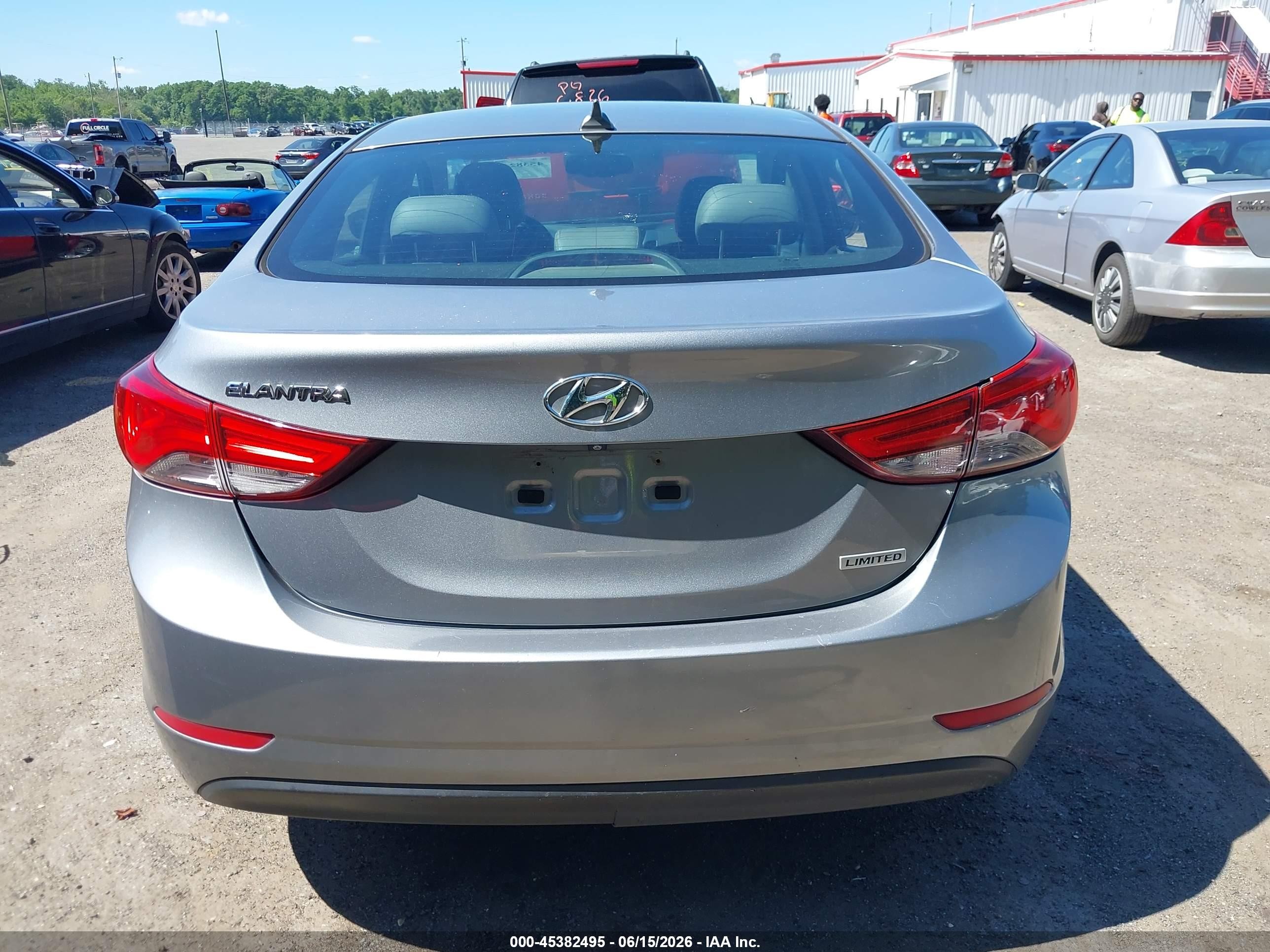 2015 Hyundai Elantra Limited Silver vin: KMHDH4AE5FU321413