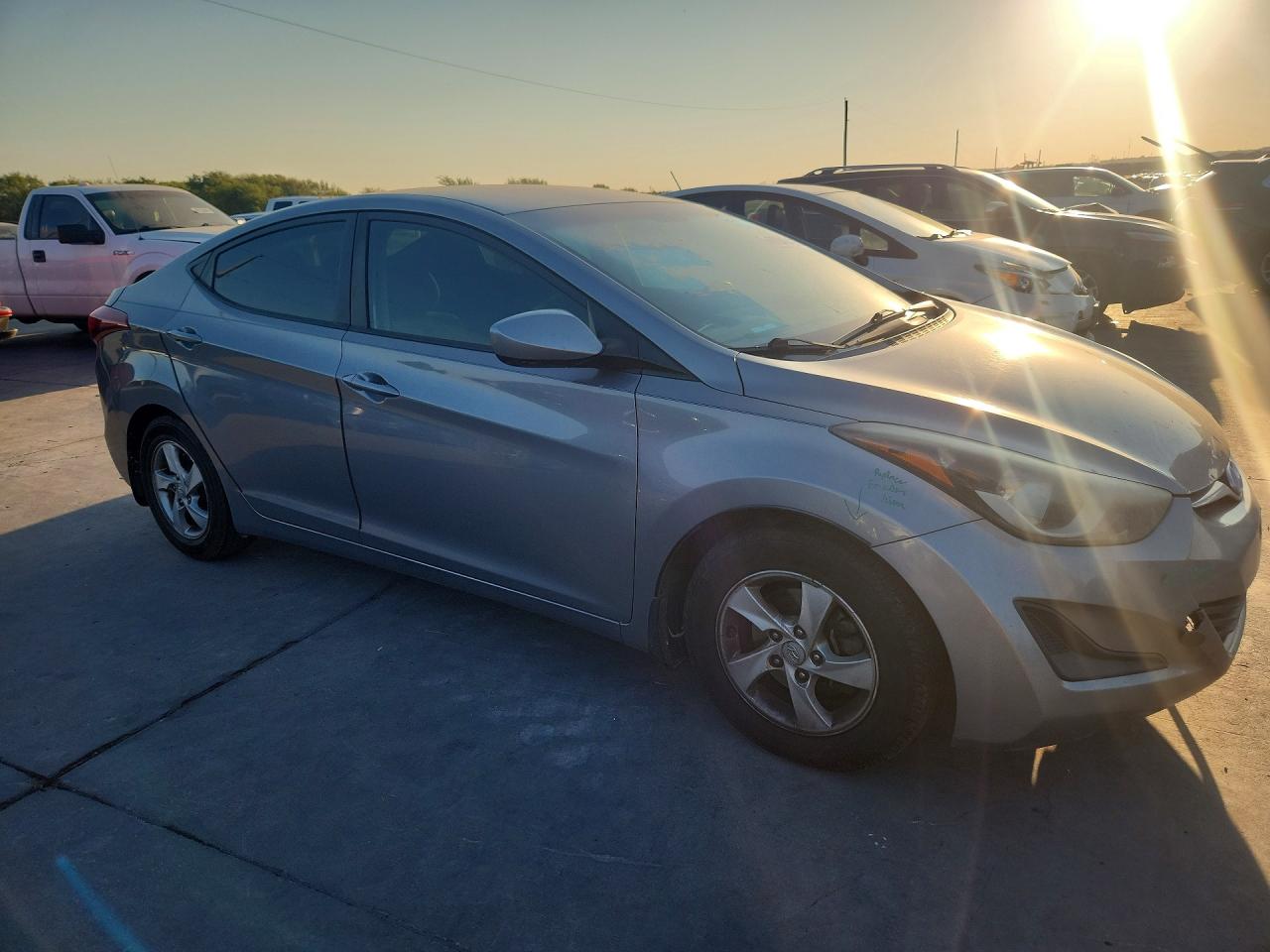 2015 Hyundai Elantra Se Gray vin: KMHDH4AE5FU326000