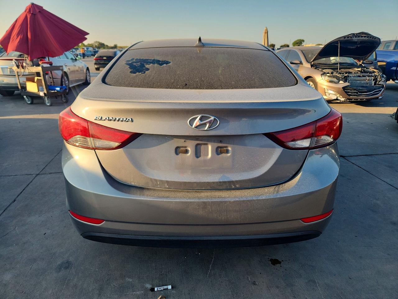 2015 Hyundai Elantra Se Gray vin: KMHDH4AE5FU326000