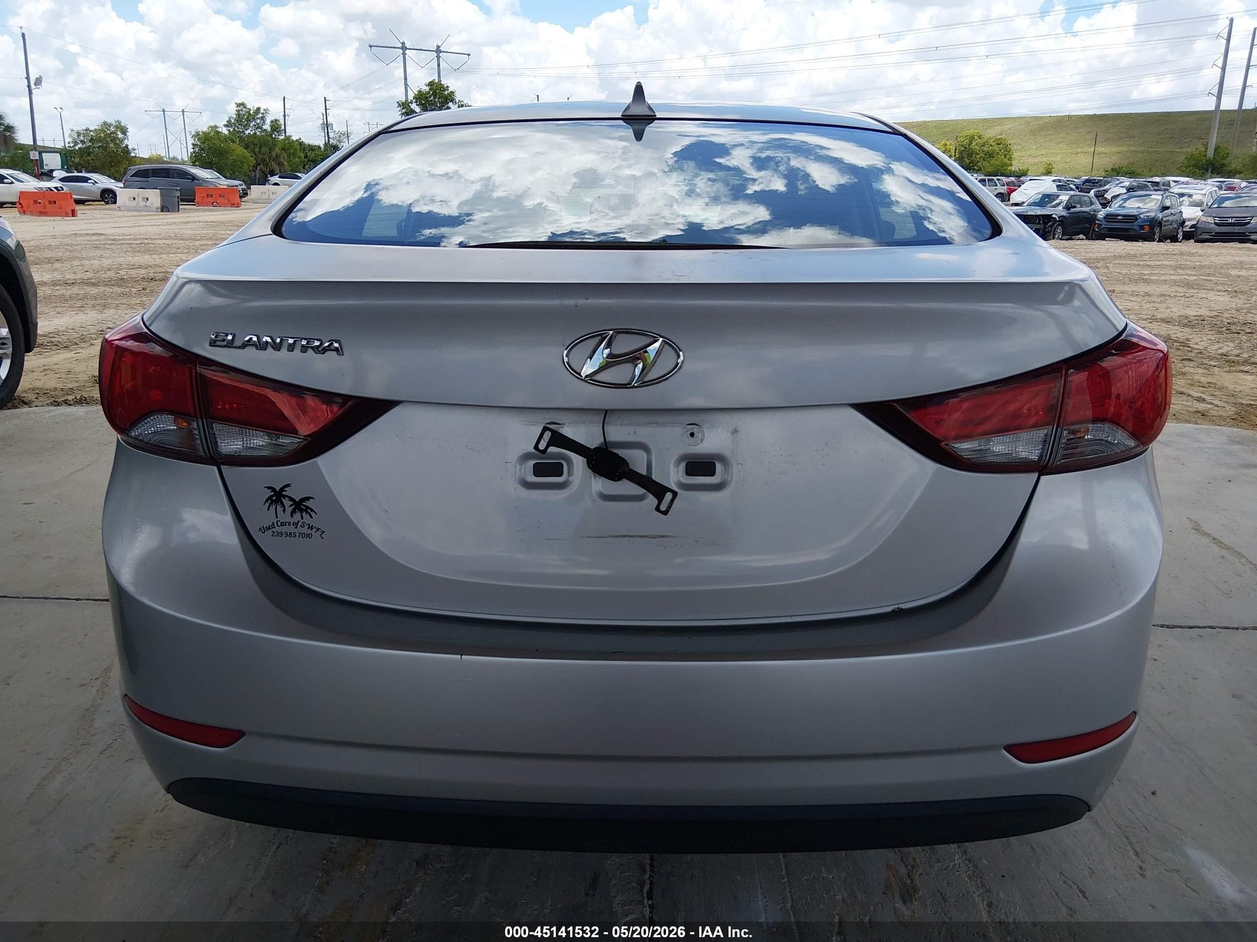 2015 Hyundai Elantra Se Silver vin: KMHDH4AE5FU328846