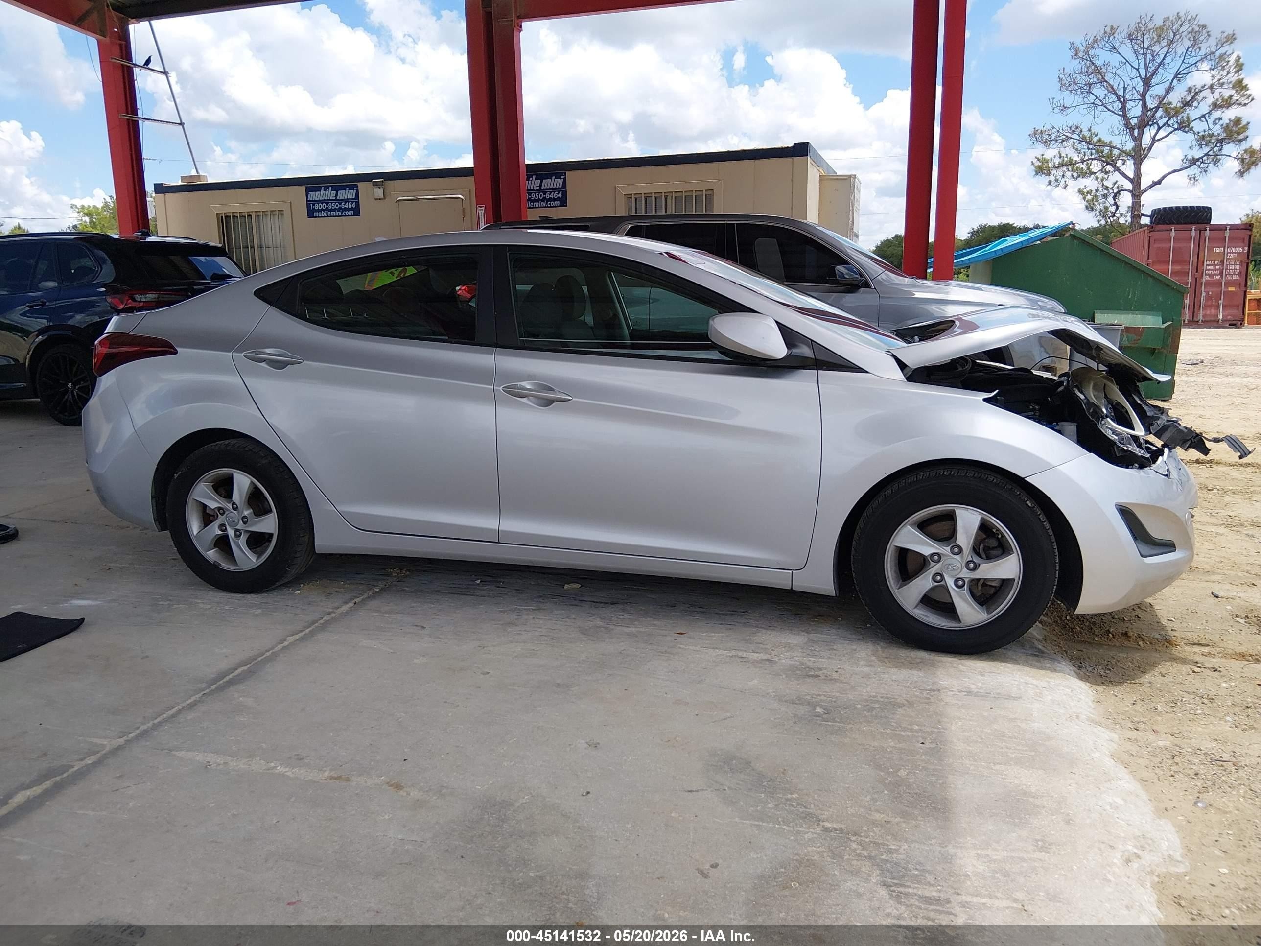 2015 Hyundai Elantra Se Silver vin: KMHDH4AE5FU328846