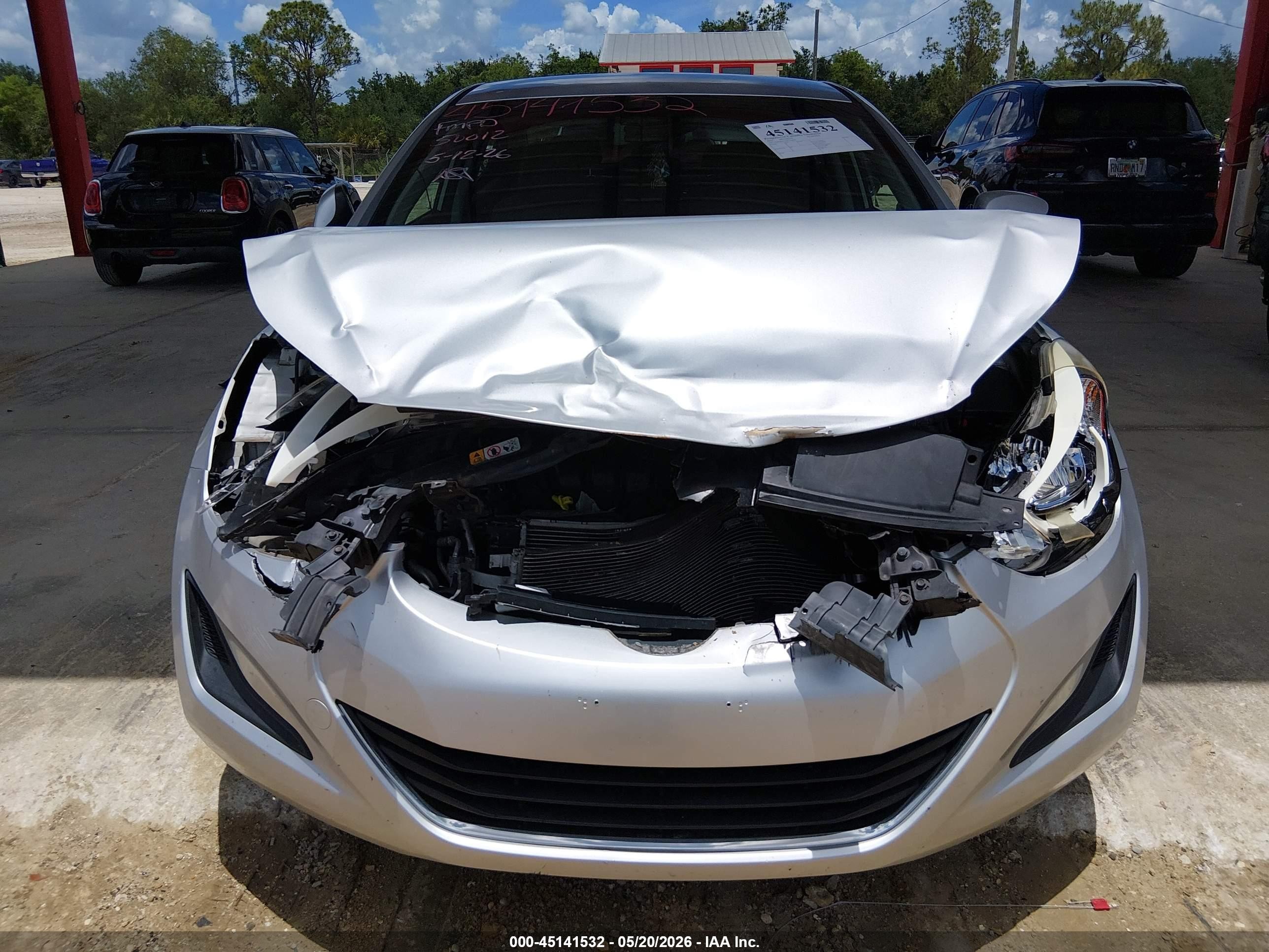 2015 Hyundai Elantra Se Silver vin: KMHDH4AE5FU328846