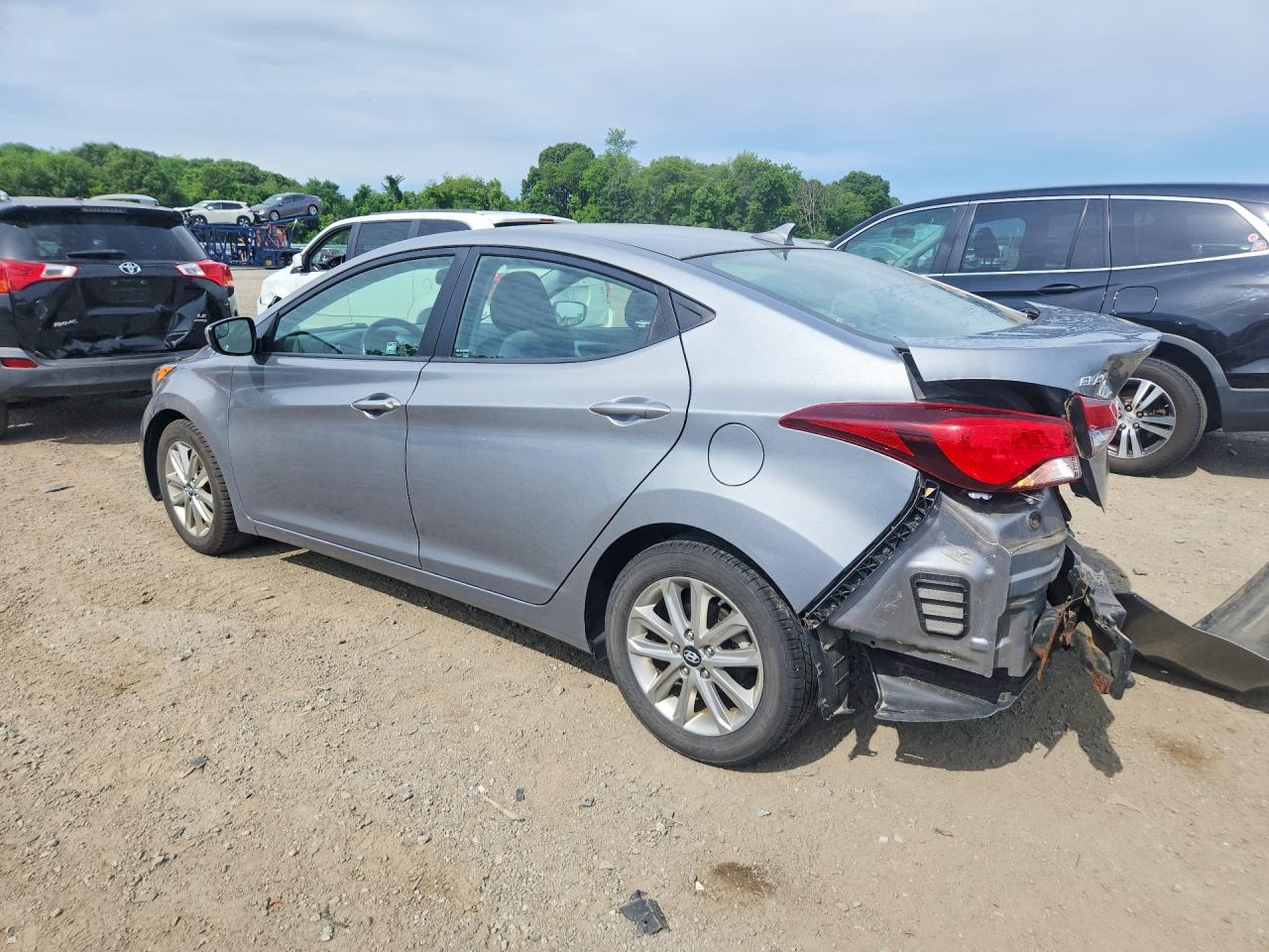 2015 Hyundai Elantra Se Gray vin: KMHDH4AE5FU329673