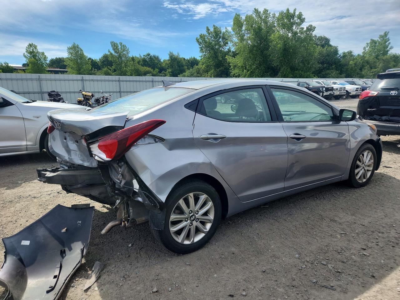 2015 Hyundai Elantra Se Gray vin: KMHDH4AE5FU329673