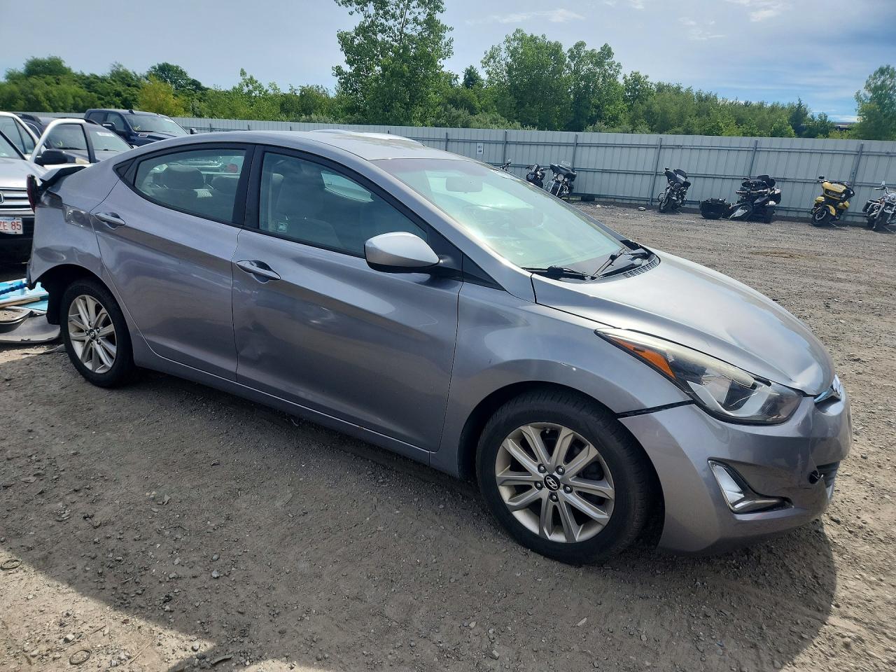 2015 Hyundai Elantra Se Gray vin: KMHDH4AE5FU329673