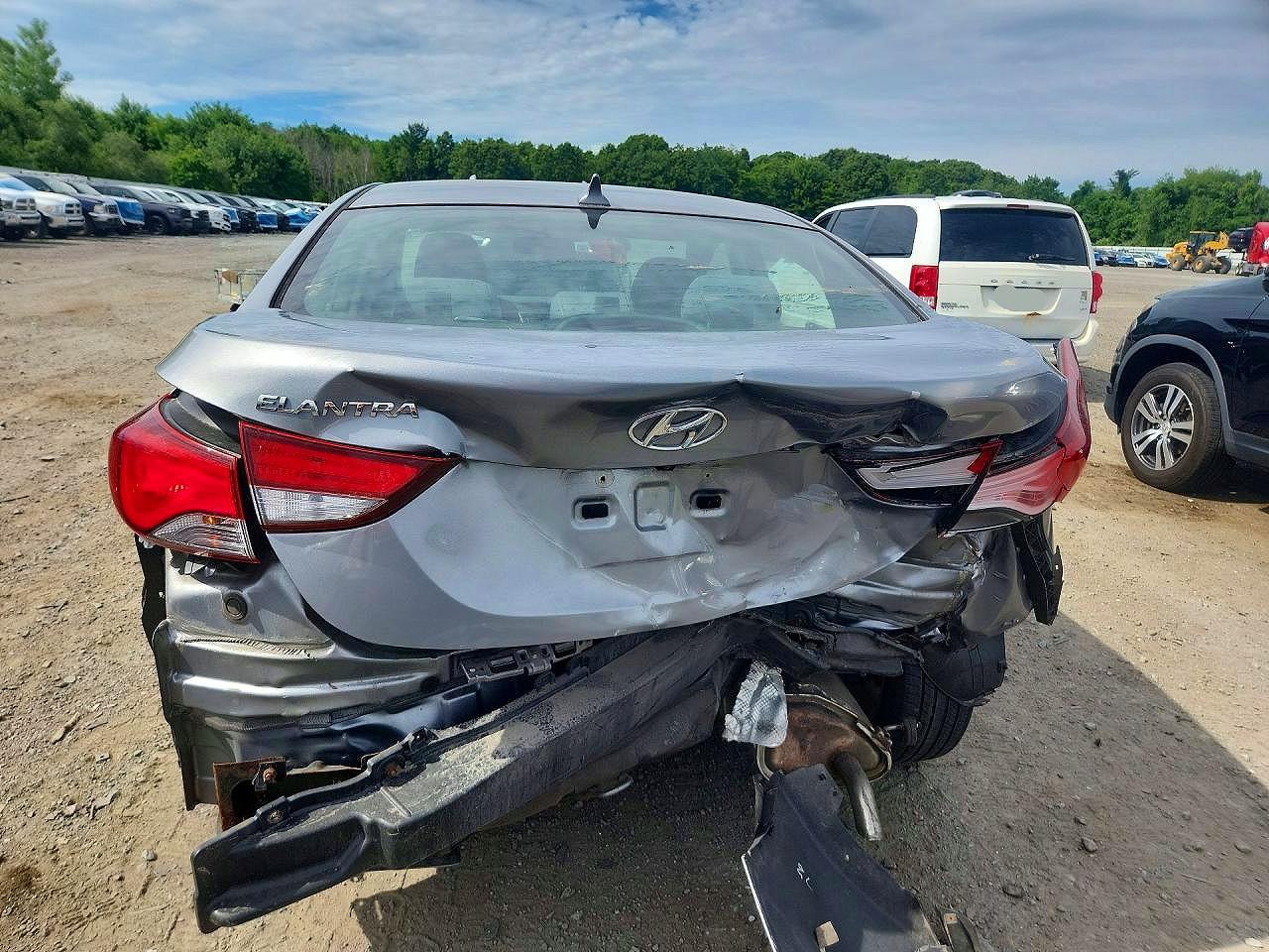 2015 Hyundai Elantra Se Gray vin: KMHDH4AE5FU329673