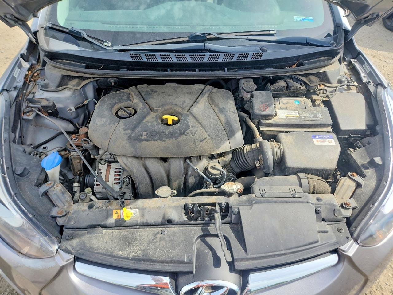 2015 Hyundai Elantra Se Gray vin: KMHDH4AE5FU329673