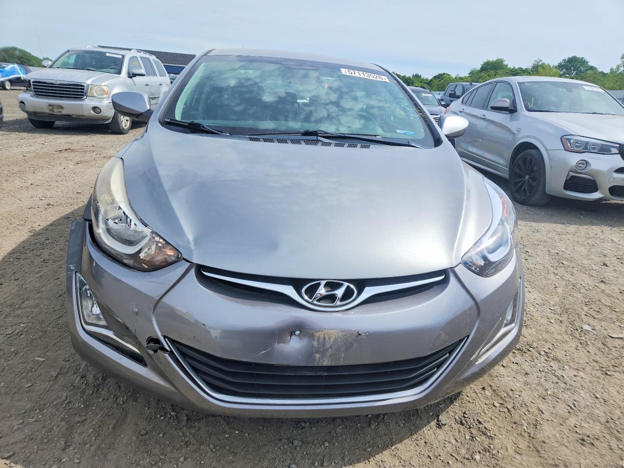 2015 Hyundai Elantra Se Gray vin: KMHDH4AE5FU329673
