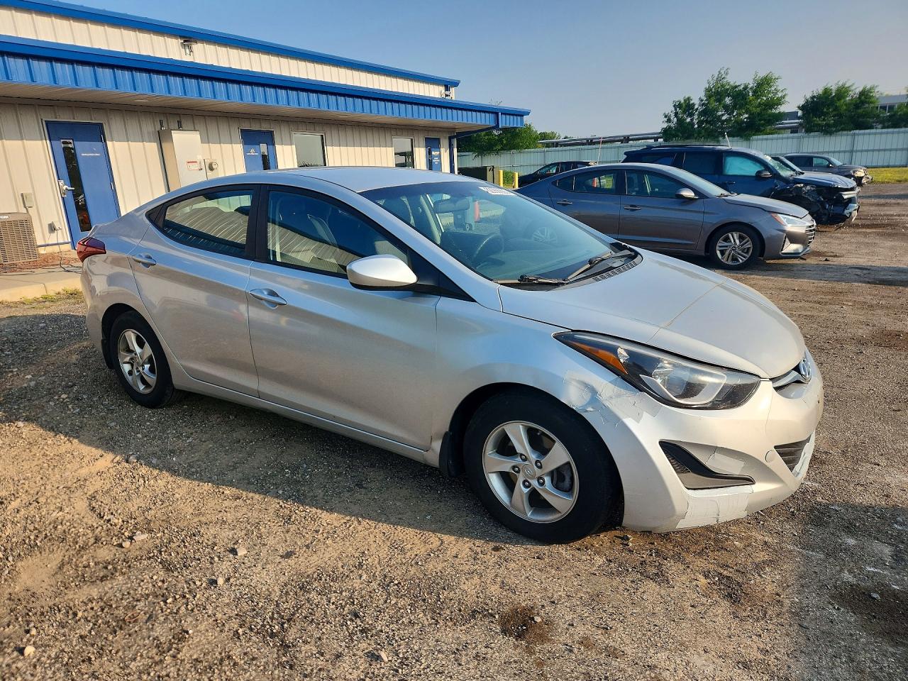 2015 Hyundai Elantra Se Silver vin: KMHDH4AE5FU342147