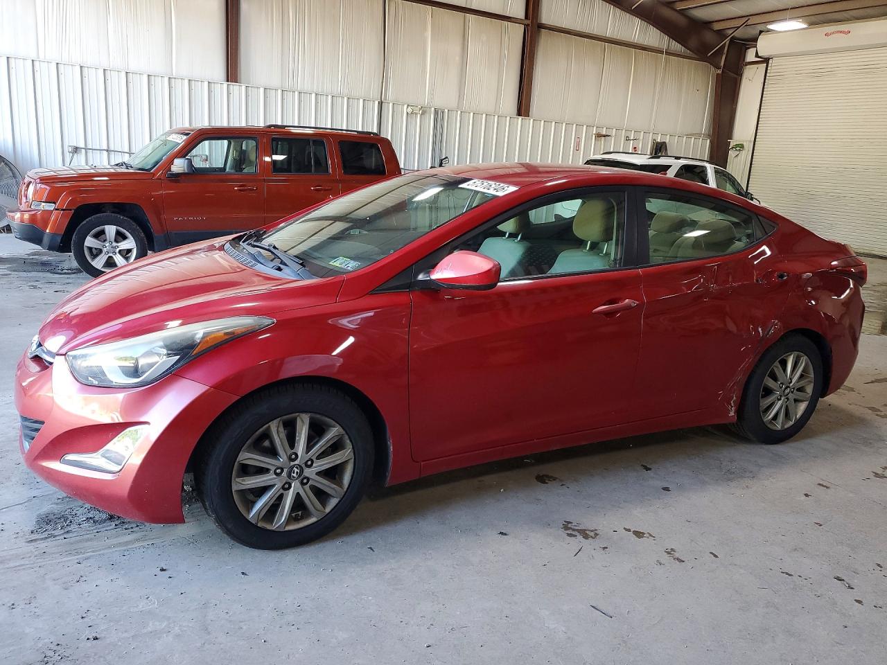 2015 Hyundai Elantra Se Red vin: KMHDH4AE5FU350720