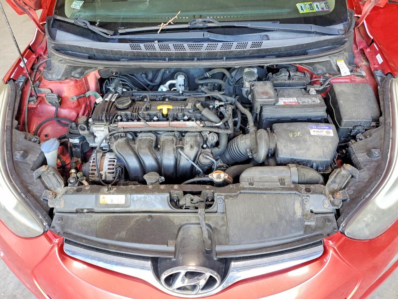 2015 Hyundai Elantra Se Red vin: KMHDH4AE5FU350720