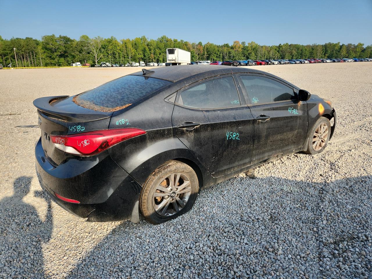 2015 Hyundai Elantra Se Black vin: KMHDH4AE5FU355450