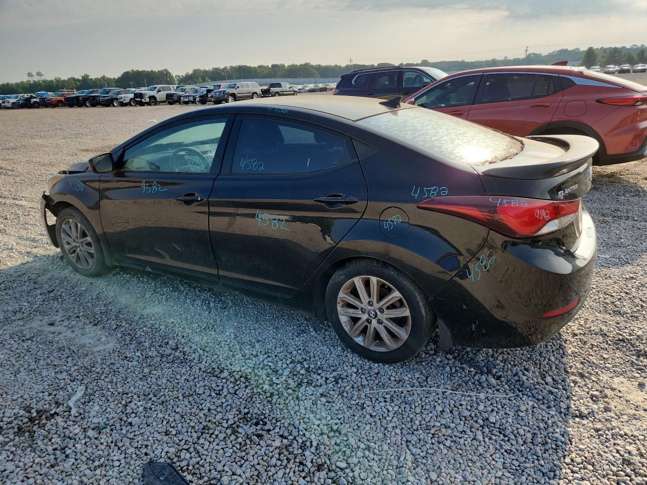 2015 Hyundai Elantra Se Black vin: KMHDH4AE5FU355450