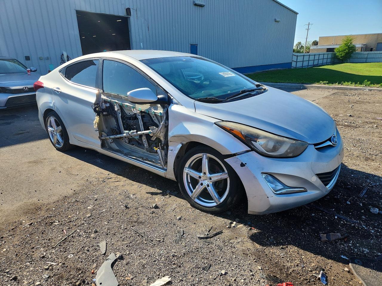 2015 Hyundai Elantra Se Silver vin: KMHDH4AE5FU378761