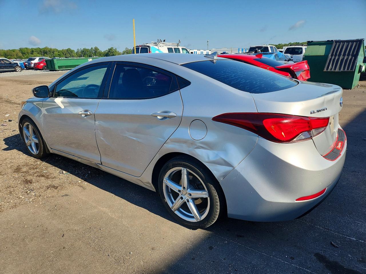 2015 Hyundai Elantra Se Silver vin: KMHDH4AE5FU378761