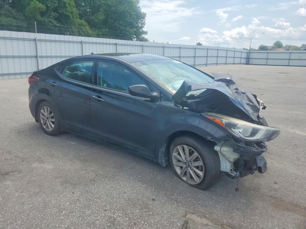 2015 Hyundai Elantra Se Black vin: KMHDH4AE5FU379554