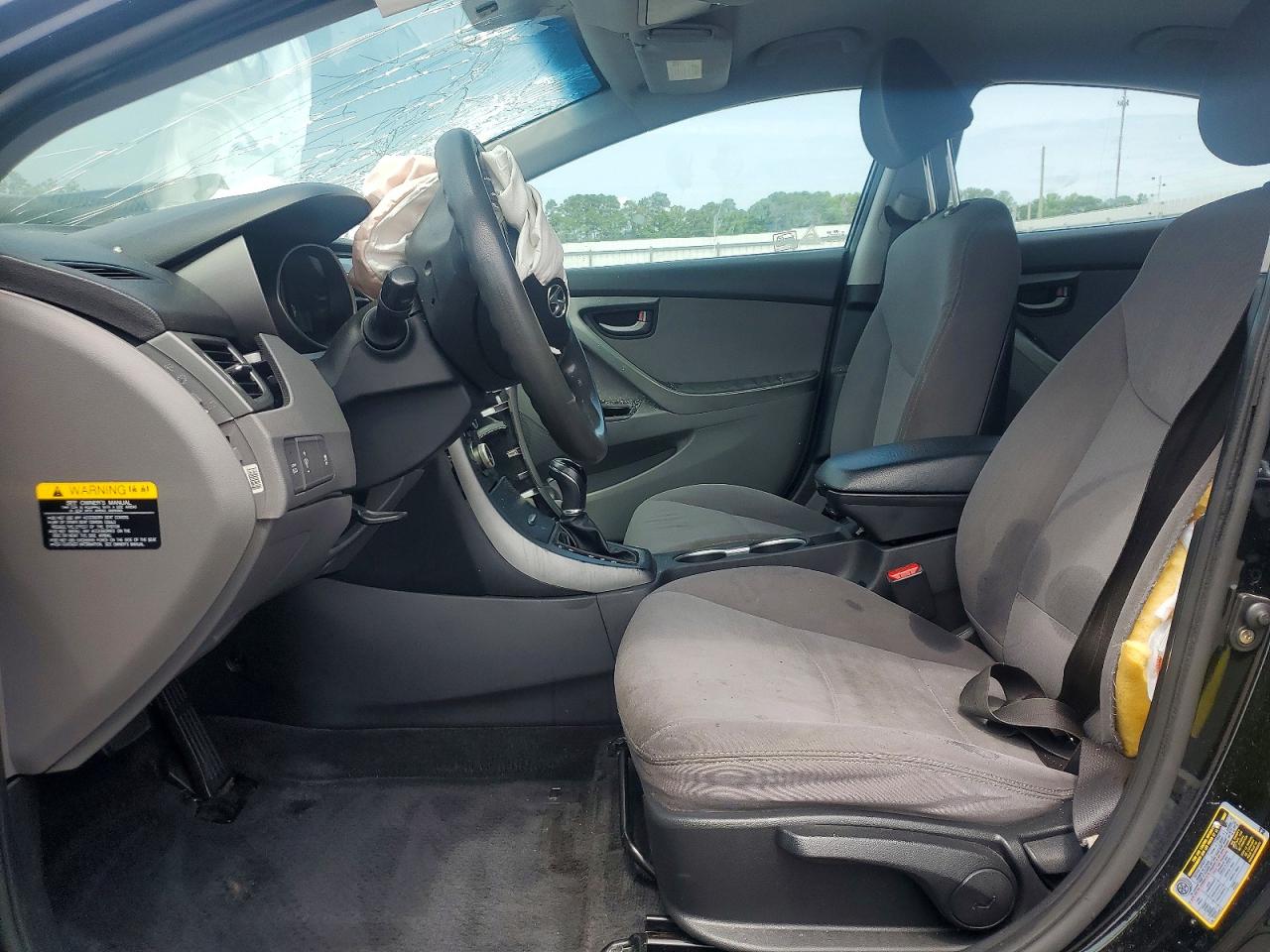 2015 Hyundai Elantra Se Black vin: KMHDH4AE5FU379554