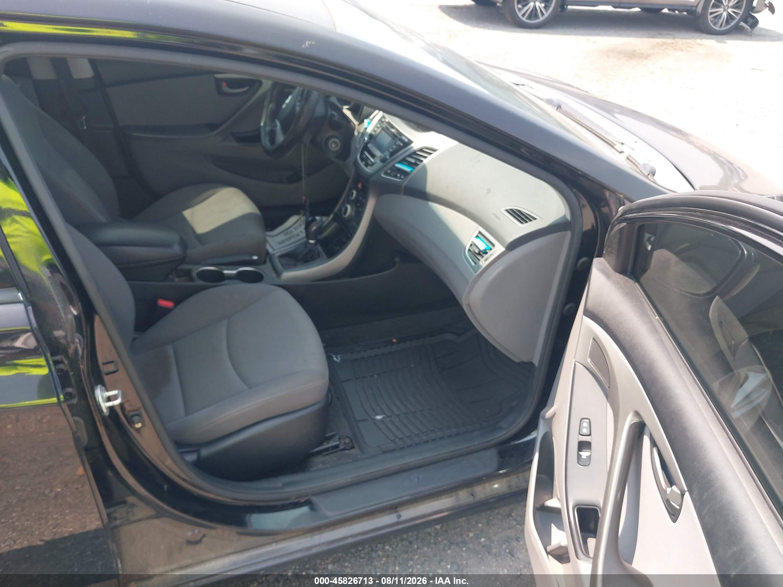 2015 Hyundai Elantra Se Black vin: KMHDH4AE5FU383961