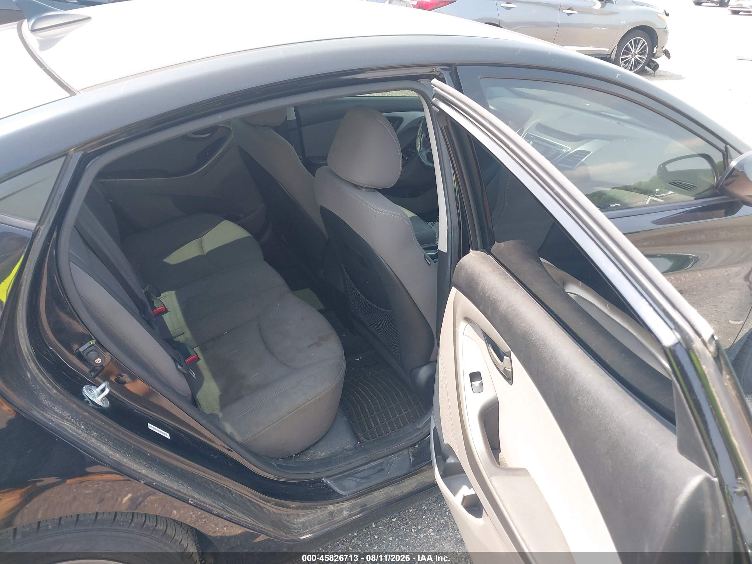 2015 Hyundai Elantra Se Black vin: KMHDH4AE5FU383961