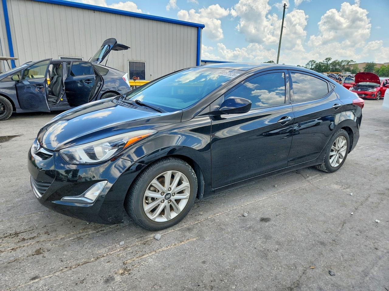 2015 Hyundai Elantra Se Black vin: KMHDH4AE5FU420894