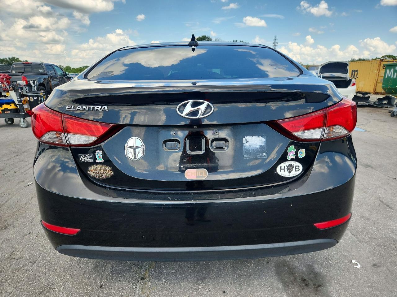 2015 Hyundai Elantra Se Black vin: KMHDH4AE5FU420894