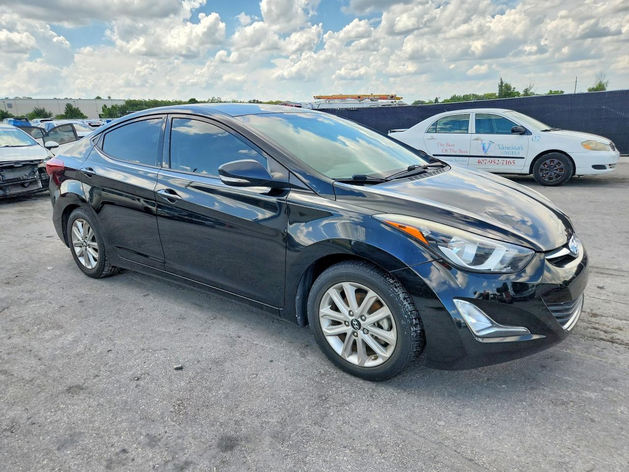 2015 Hyundai Elantra Se Black vin: KMHDH4AE5FU420894