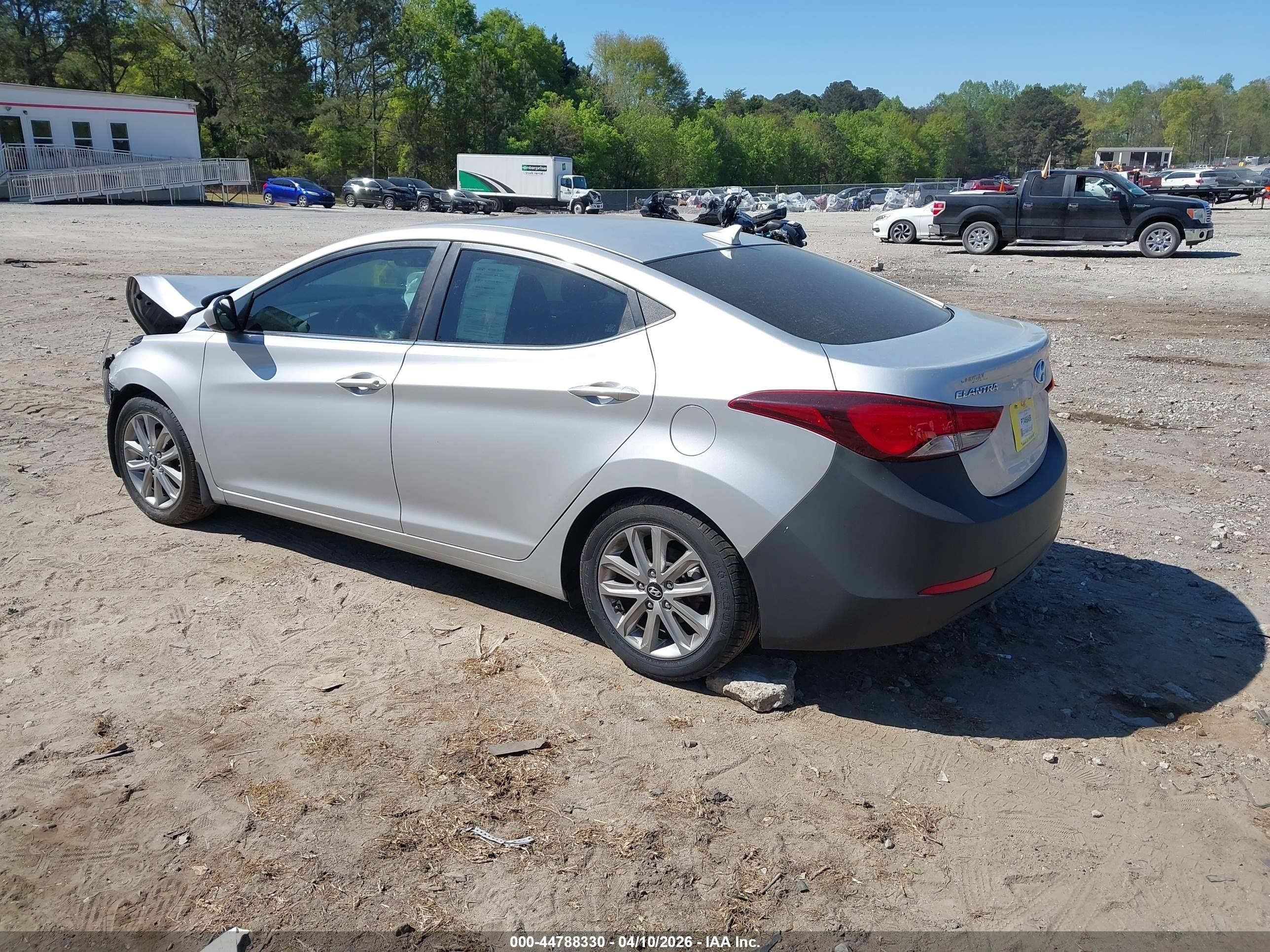 2015 Hyundai Elantra Se Silver vin: KMHDH4AE5FU438201
